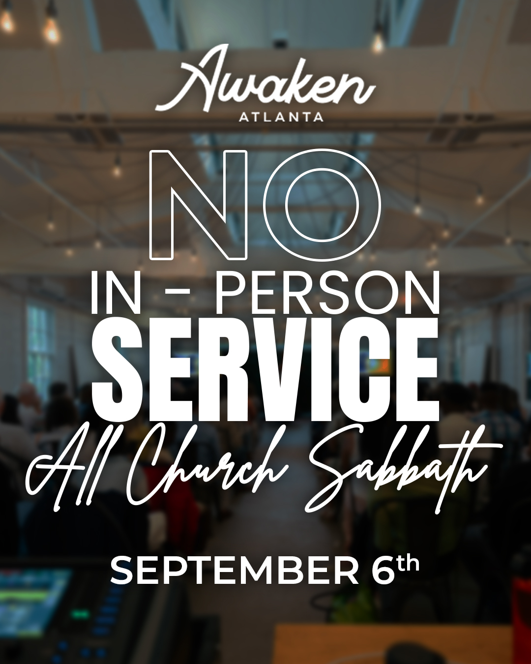 NO In Person Service